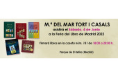 Firma de los libros de Mª del Mar Tort i Casals en la Feria del Libro de Madrid 2022